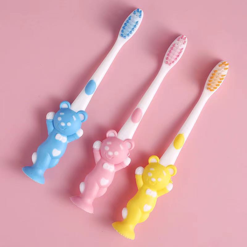 Cute Design Kid Toothbrush Smile Face Handle Baby Teeth Brushing