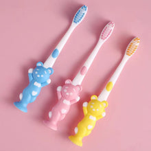 Load image into Gallery viewer, Cute Design Kid Toothbrush Smile Face Handle Baby Teeth Brushing