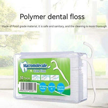 Load image into Gallery viewer, 50 Pack Floss Rods Plastic Toothpicks Portable Packaging Box Disposable Dental Floss Pick