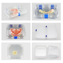 Load image into Gallery viewer, 100pcs Dental Retainer Case Plastic Membrane Teeth Storage Box With Film