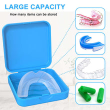 Load image into Gallery viewer, 100pcs Pretty Square Retainer Case Orthodontic Aligner Retainer Cases False Tooth Storage Box