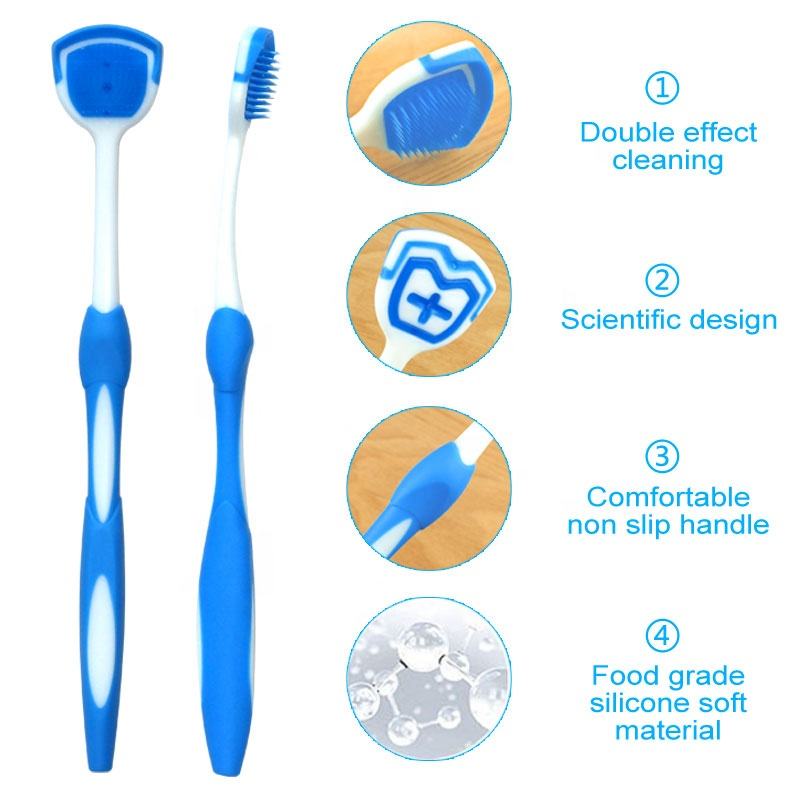 Wholesale Best Selling Colorful 2 In 1 Soft Silicon Bad Breath Off Tongue Cleaner Brush 5.0 (4 Reviews) 1028 sold Ready to Ship