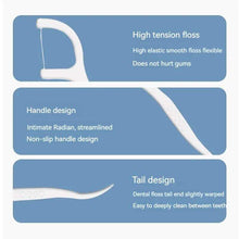 Load image into Gallery viewer, 50 Pack Floss Rods Plastic Toothpicks Portable Packaging Box Disposable Dental Floss Pick