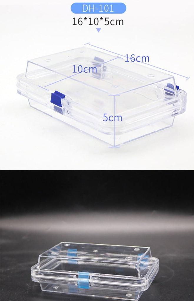 100pcs Dental Retainer Case Plastic Membrane Teeth Storage Box With Film