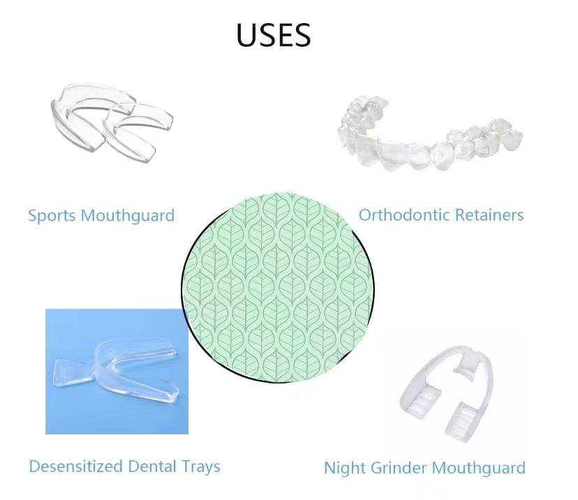 10pcs Dental Consumables Adult Orthodontic Invisible Aligners Material Sheet Vacuum Forming Aligners Material