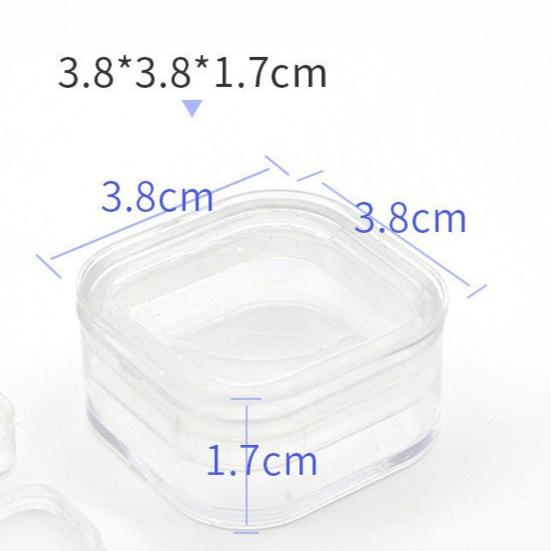 100pcs Dental Retainer Case Plastic Membrane Teeth Storage Box With Film