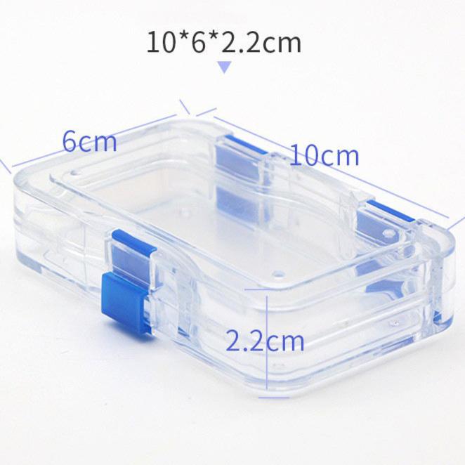 100pcs Dental Retainer Case Plastic Membrane Teeth Storage Box With Film