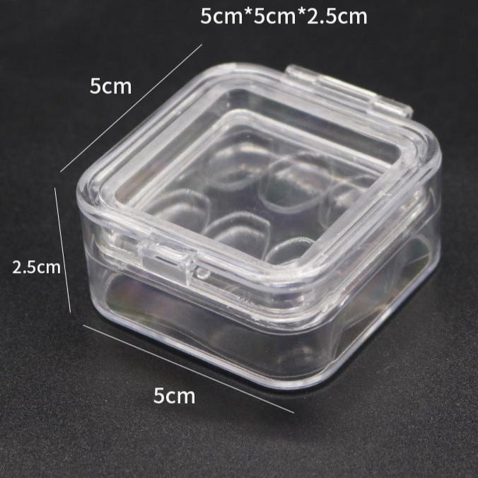 100pcs Dental Retainer Case Plastic Membrane Teeth Storage Box With Film