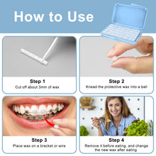 Load image into Gallery viewer, 100boxes Braces Wax Dental Wax,Orthodontic Wax Strips, Braces Wax for Teeth, Ortho Wax for Braces, Tooth Wax, Mouth Wax, Oral Wax for Braces, Relief Wax for Braces Wearer Aligners Patients