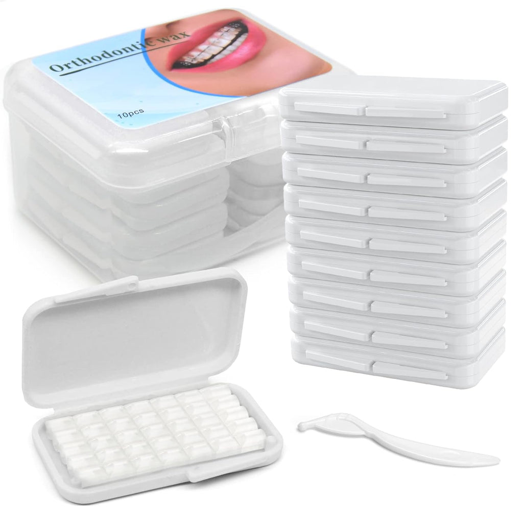 100boxes Braces Wax Dental Wax,Orthodontic Wax Strips, Braces Wax for Teeth, Ortho Wax for Braces, Tooth Wax, Mouth Wax, Oral Wax for Braces, Relief Wax for Braces Wearer Aligners Patients
