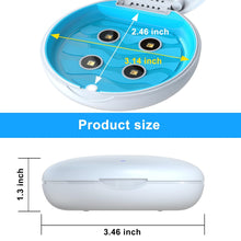 Load image into Gallery viewer, 50pcs Retainer Case Orthodontic Dental Case, UVC Disinfectant Aligner Case with Vent Holes Mirror, UV Light Denture Box Slim, Retainer Holder Box for Mouth Guard, Night Guard, Teeth Braces Blue